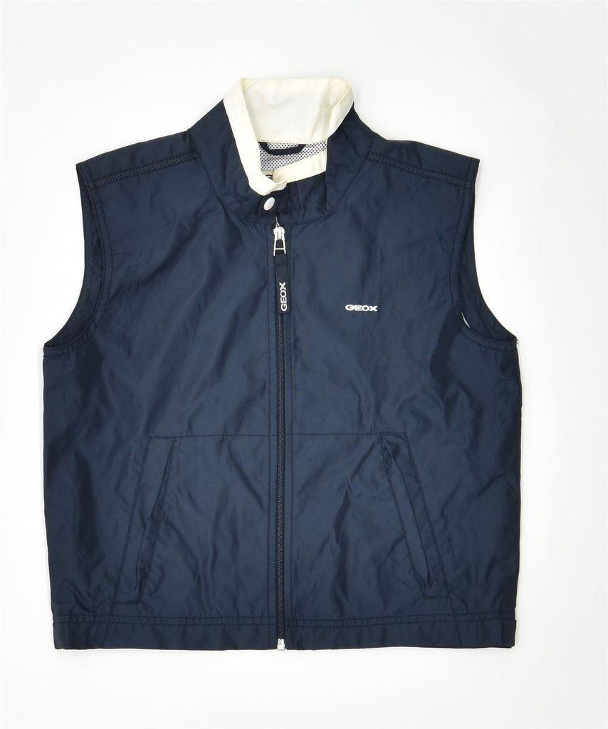 GEOX Boys Gilet 10-11 Years Navy Blue Nylon | Vintage | Thrift | Second-Hand | Used Clothing | Messina Hembry 