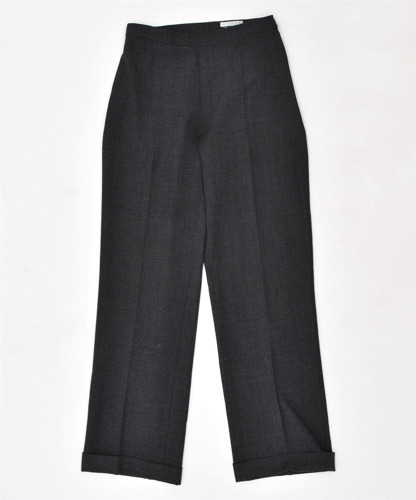 ESISTO Womens Straight Suit Trousers W26 L28 Grey Vintage | Vintage | Thrift | Second-Hand | Used Clothing | Messina Hembry 