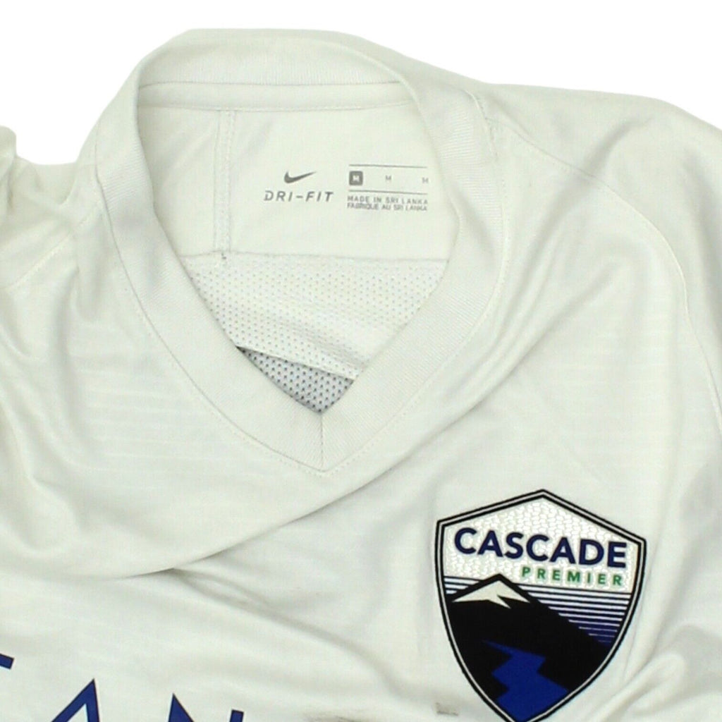 Cascade Premier Soccer Club Nike Shirt | Football Sportswear White Medium | Vintage Messina Hembry | Thrift | Second-Hand Messina Hembry | Used Clothing | Messina Hembry 