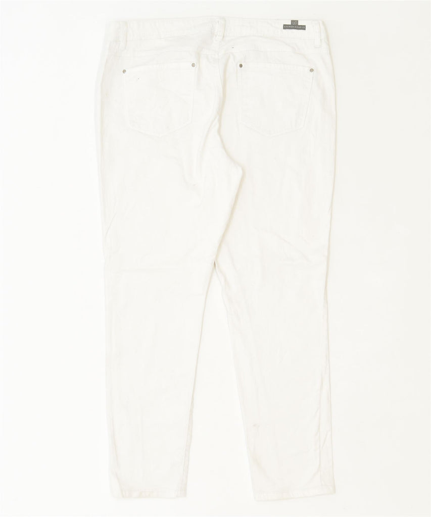 LAUREN CONRAD Womens Slim Jeans US 16 3XL W38 L28 White Cotton Designer | Vintage | Thrift | Second-Hand | Used Clothing | Messina Hembry 