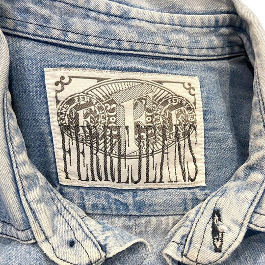 Ferre Jeans Denim Shirt | Vintage 90s Designer Western Style