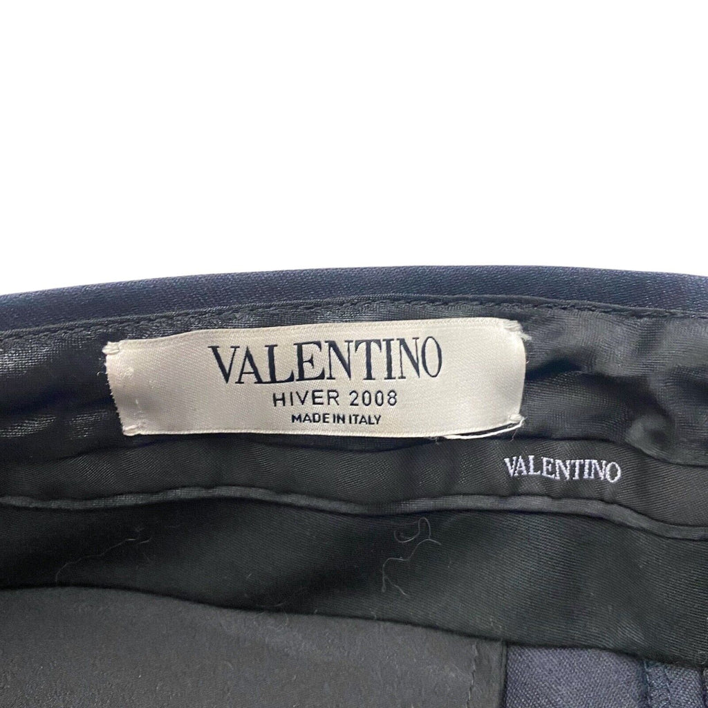 Valentino Hiver Women's Wool Silk Suit Trousers | Vintage Luxury Designer Black | Vintage Messina Hembry | Thrift | Second-Hand Messina Hembry | Used Clothing | Messina Hembry 