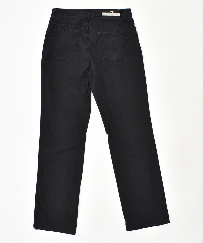 TRUSSARDI Womens Straight Casual Trousers W26 L28 Black Cotton mm | Vintage | Thrift | Second-Hand | Used Clothing | Messina Hembry 