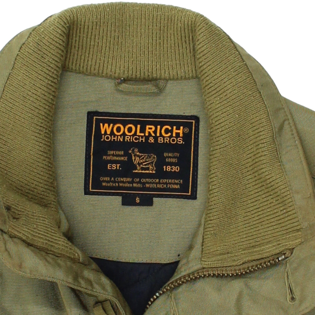 Woolrich Mens Green Thermolite Quilted Jacket | Vintage High End Designer VTG | Vintage Messina Hembry | Thrift | Second-Hand Messina Hembry | Used Clothing | Messina Hembry 