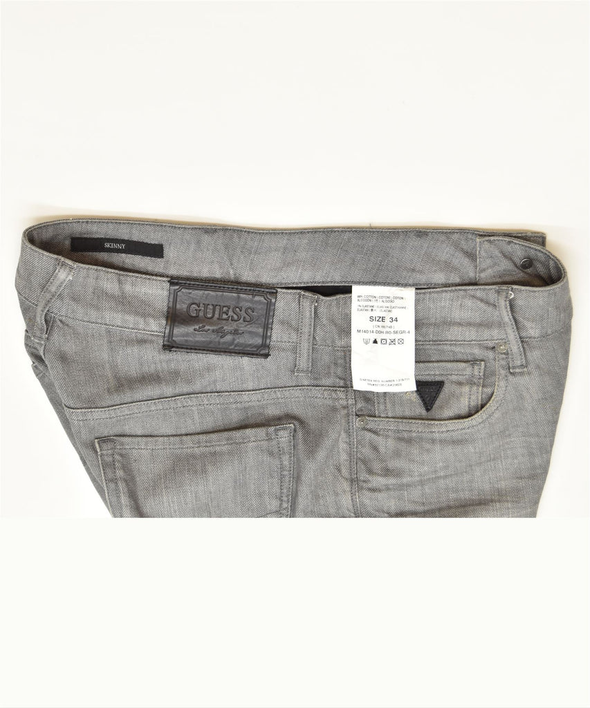 GUESS Mens Skinny Jeans W34 L35 Grey Cotton Classic | Vintage | Thrift | Second-Hand | Used Clothing | Messina Hembry 