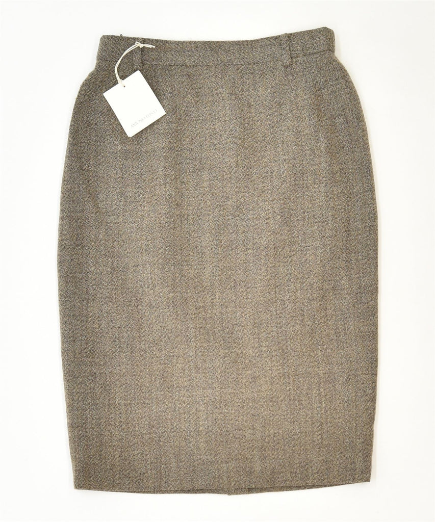 ANTONIO FUSCO Womens 2 Piece Skirt Set IT 42 Medium Brown Wool Designer | Vintage | Thrift | Second-Hand | Used Clothing | Messina Hembry 