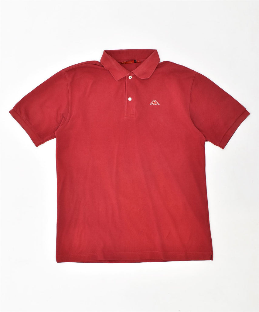 KAPPA Mens Polo Shirt Large Red Cotton | Vintage | Thrift | Second-Hand | Used Clothing | Messina Hembry 