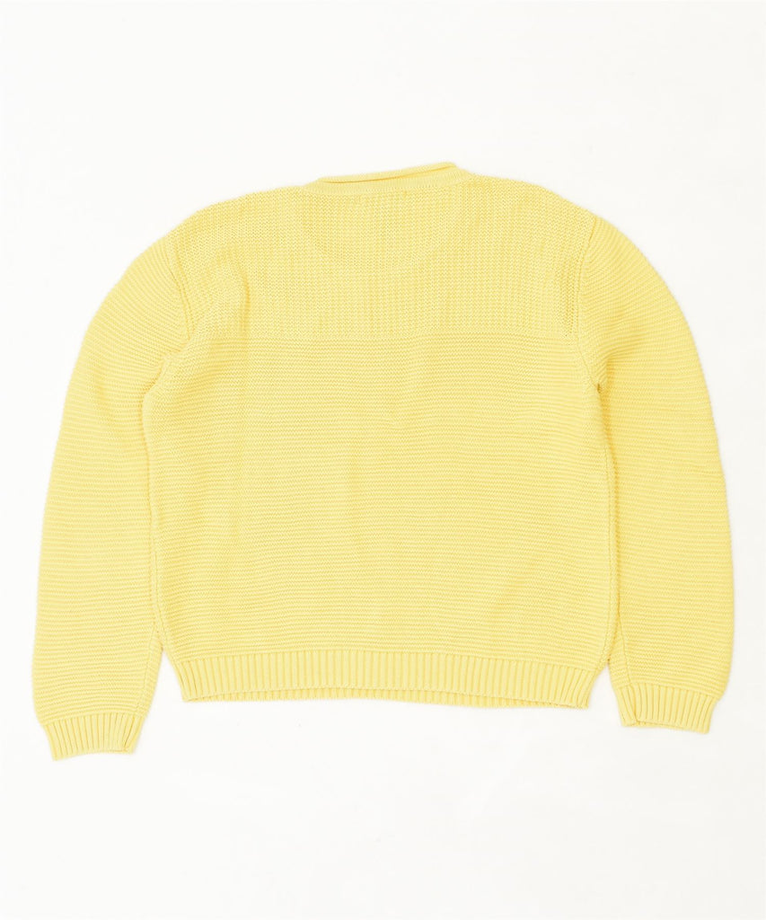 ORVIS Womens Crew Neck Jumper Sweater UK 16 Large Yellow Cotton Vintage | Vintage | Thrift | Second-Hand | Used Clothing | Messina Hembry 