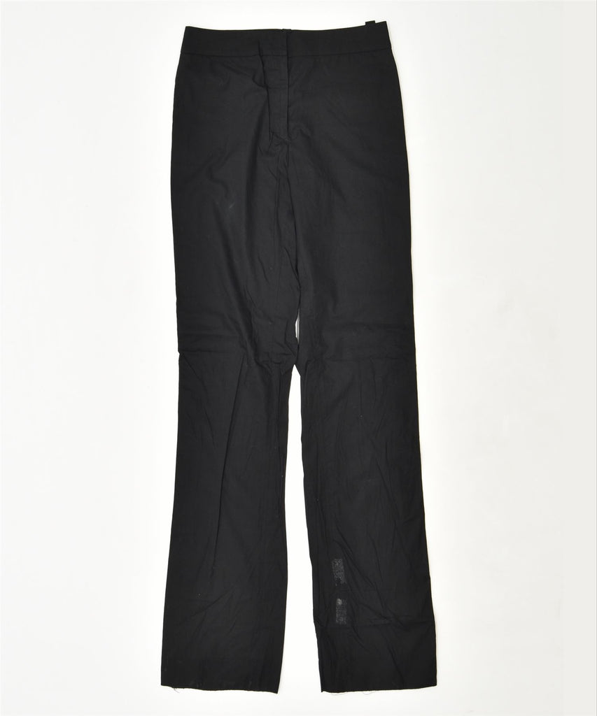 VINTAGE Womens Flare Chino Trousers W28 L36 Black | Vintage | Thrift | Second-Hand | Used Clothing | Messina Hembry 