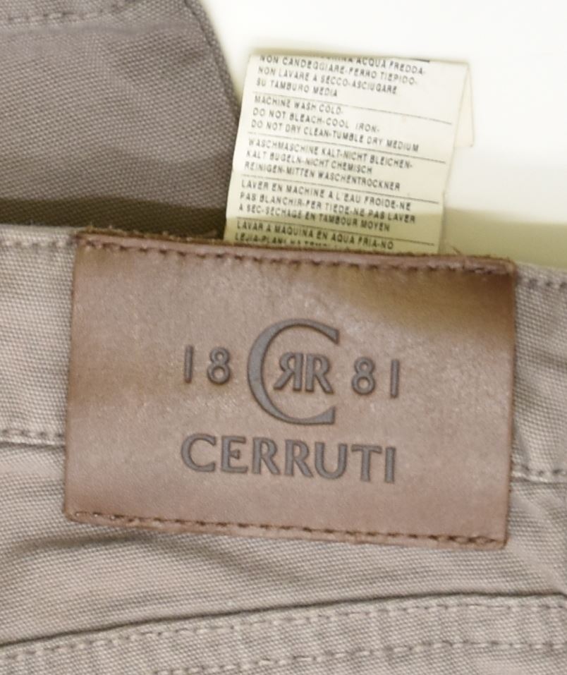 CERRUTI Womens Slim Casual Trousers W26 L31 Grey Cotton | Vintage | Thrift | Second-Hand | Used Clothing | Messina Hembry 