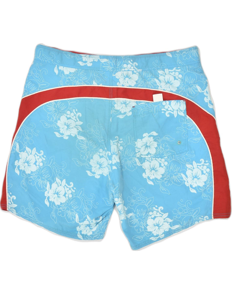 FILA Mens Swimming Shorts W34 Large Blue Floral | Vintage | Thrift | Second-Hand | Used Clothing | Messina Hembry 