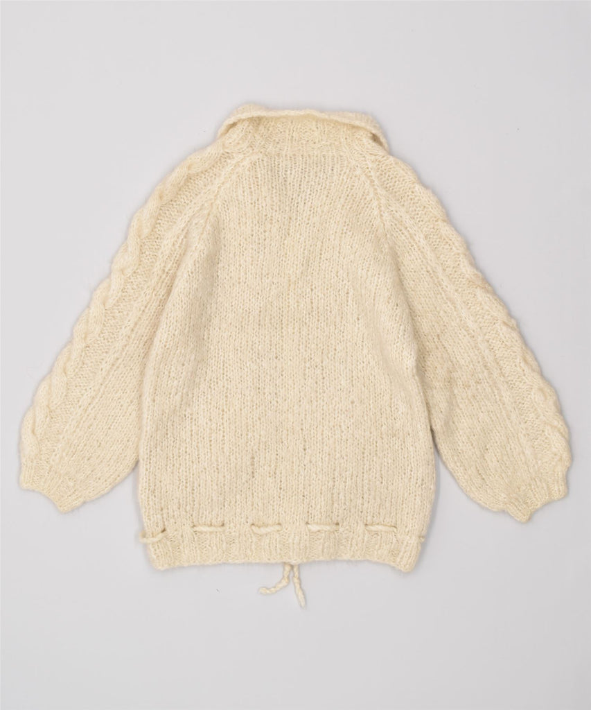 MARGUTA Girls Cardigan Sweater 14-15 Years Beige | Vintage | Thrift | Second-Hand | Used Clothing | Messina Hembry 