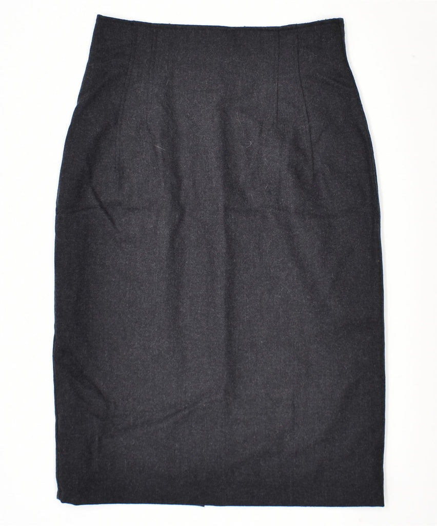 VINTAGE Womens Pencil Skirt IT 42 Medium W27 Grey | Vintage | Thrift | Second-Hand | Used Clothing | Messina Hembry 