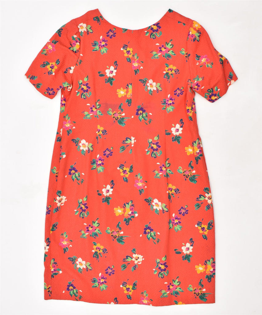 VINTAGE Womens Shirt Dress UK 18 XL Red Floral | Vintage | Thrift | Second-Hand | Used Clothing | Messina Hembry 