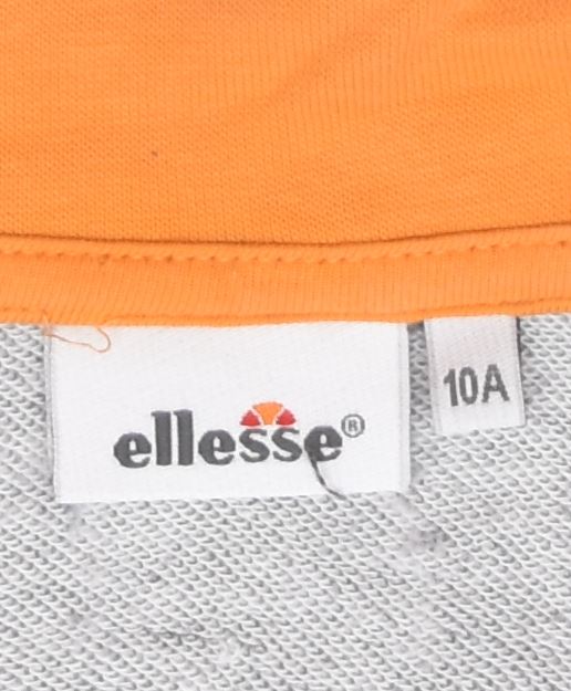 ELLESSE Boys Tracksuit Top Jacket 9-10 Years Grey Cotton | Vintage | Thrift | Second-Hand | Used Clothing | Messina Hembry 