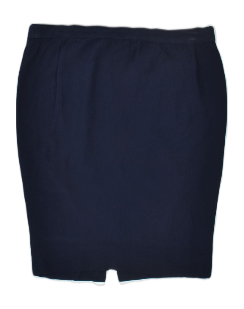 SILVANO TORELLI Womens Pencil Skirt Medium W31 Navy Blue | Vintage | Thrift | Second-Hand | Used Clothing | Messina Hembry 