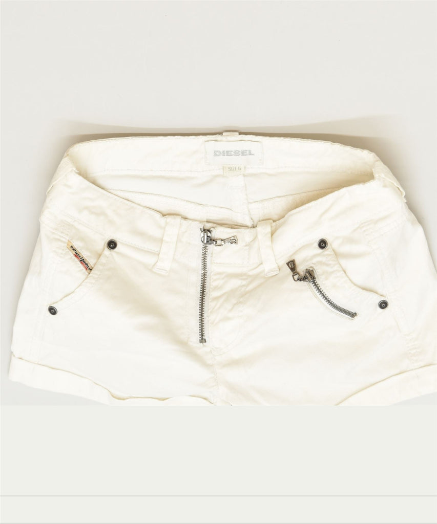 DIESEL Girls Hot Pants 5-6 Years W24 White Cotton Classic | Vintage | Thrift | Second-Hand | Used Clothing | Messina Hembry 