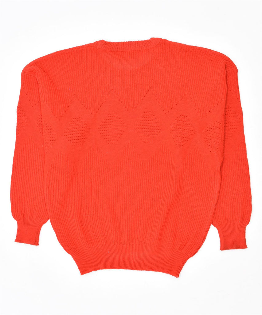 MAGNIFICO Womens Crew Neck Jumper Sweater UK 18 XL Red Vintage | Vintage | Thrift | Second-Hand | Used Clothing | Messina Hembry 