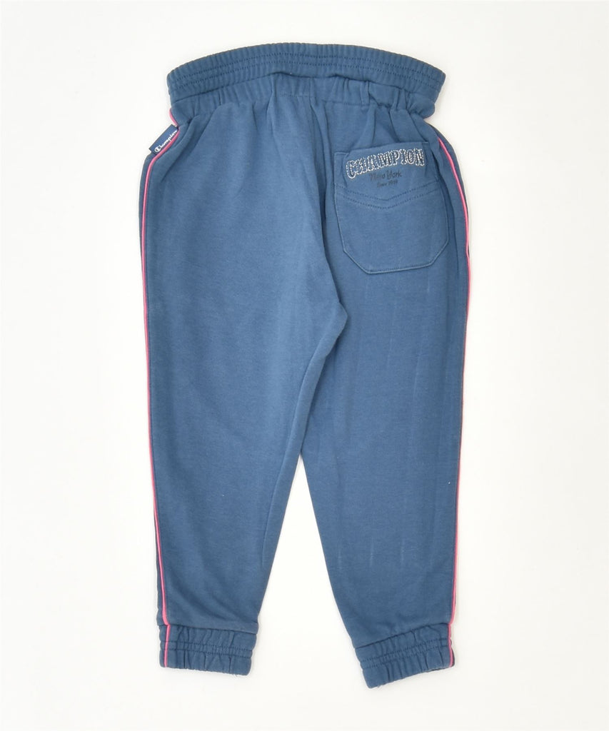 CHAMPION Girls Tracksuit Trousers 3-4 Years 2XS Blue Cotton Sports | Vintage | Thrift | Second-Hand | Used Clothing | Messina Hembry 