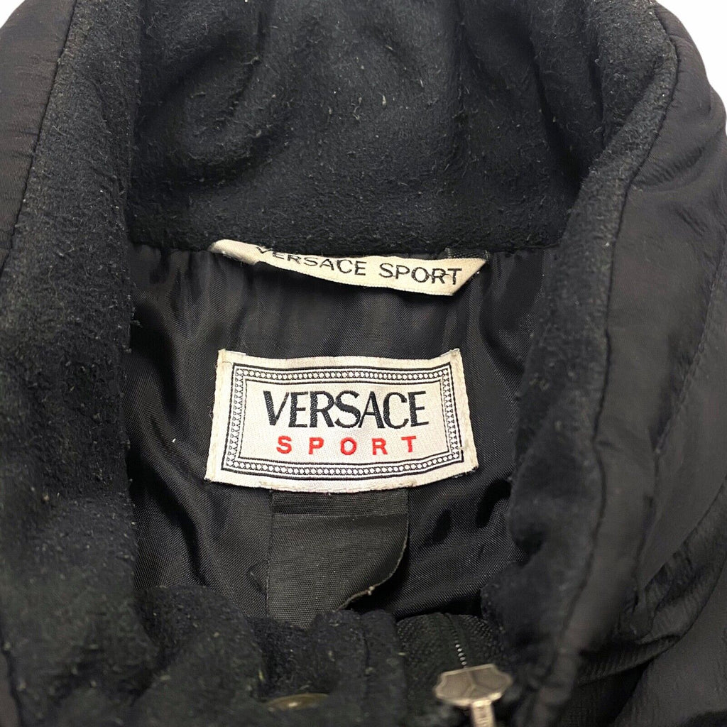 Versace Sport Thermore Padded Coat | Vintage High End Luxury Designer Black VTG | Vintage Messina Hembry | Thrift | Second-Hand Messina Hembry | Used Clothing | Messina Hembry 