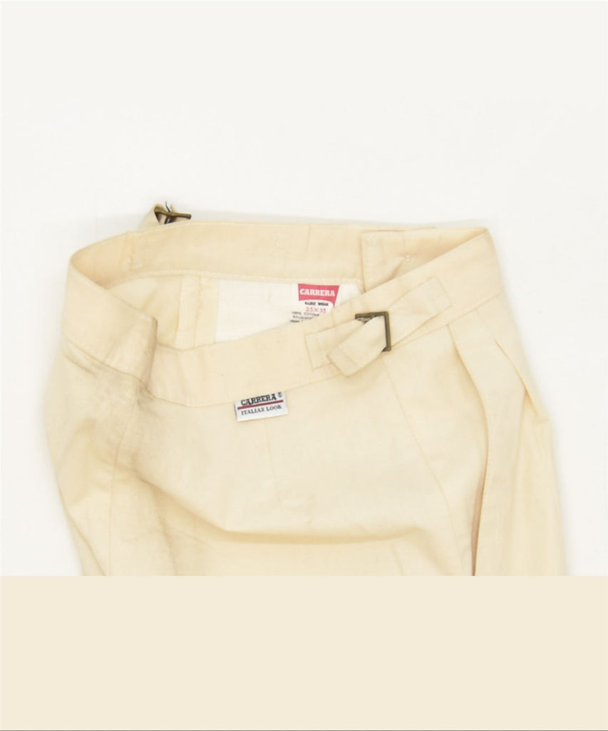 CARRERA Womens Pegged Chino Trousers W25 L35 Beige Cotton Classic | Vintage | Thrift | Second-Hand | Used Clothing | Messina Hembry 