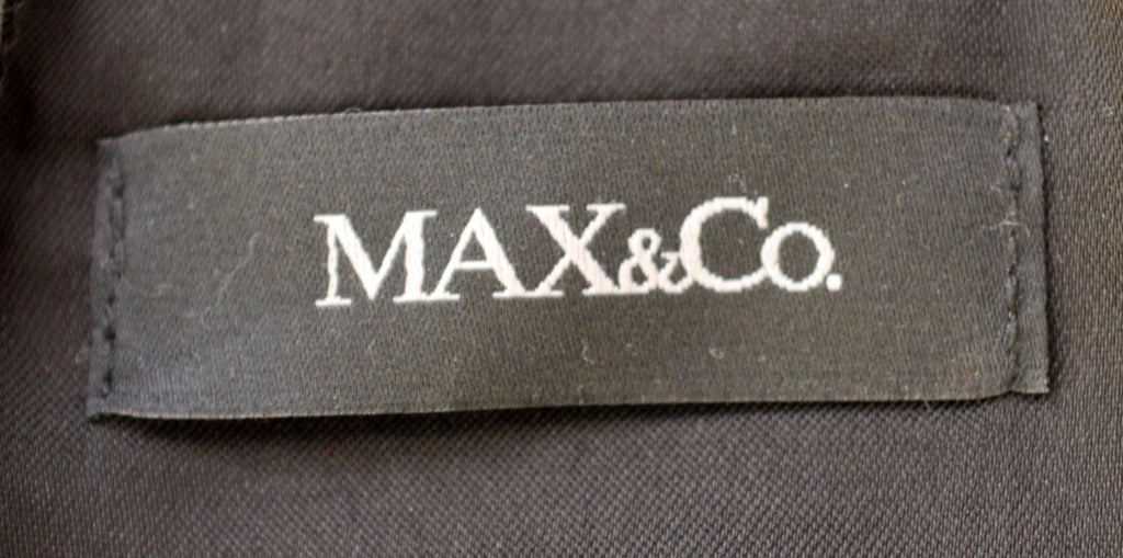 MAX & CO. Womens Bodycon Dress UK 6 XS Black Polyester | Vintage | Thrift | Second-Hand | Used Clothing | Messina Hembry 