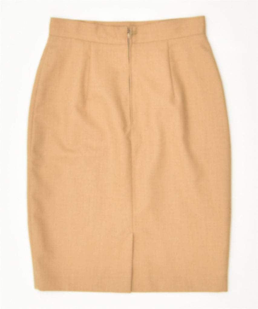 BENETTON Womens Pencil Skirt IT 42 Medium Beige | Vintage | Thrift | Second-Hand | Used Clothing | Messina Hembry 