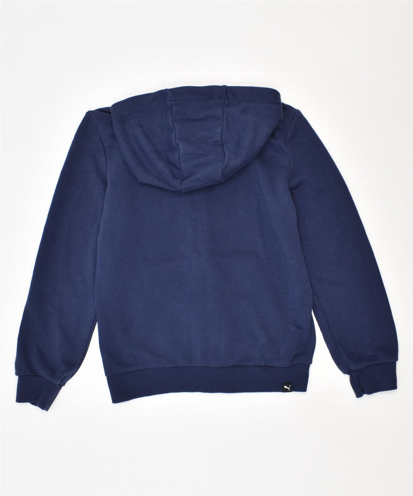 PUMA Boys Zip Hoodie Sweater 9-10 Years Navy Blue | Vintage | Thrift | Second-Hand | Used Clothing | Messina Hembry 