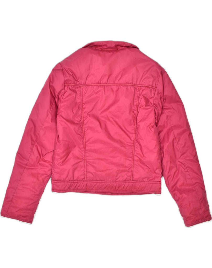 ONYX Womens Bomber Jacket UK 14 Medium Pink Polyamide | Vintage | Thrift | Second-Hand | Used Clothing | Messina Hembry 