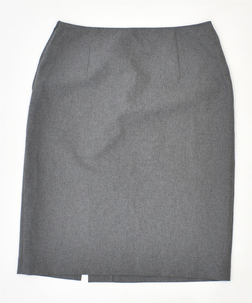 UNITED COLORS OF BENETTON Womens Straight Skirt IT 40 Small W27 Grey | Vintage | Thrift | Second-Hand | Used Clothing | Messina Hembry 