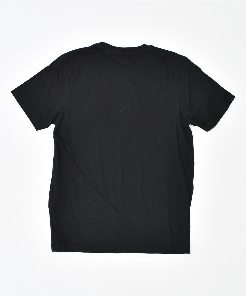 JACK & JONES Mens Graphic T-Shirt Top Small Black Cotton | Vintage | Thrift | Second-Hand | Used Clothing | Messina Hembry 