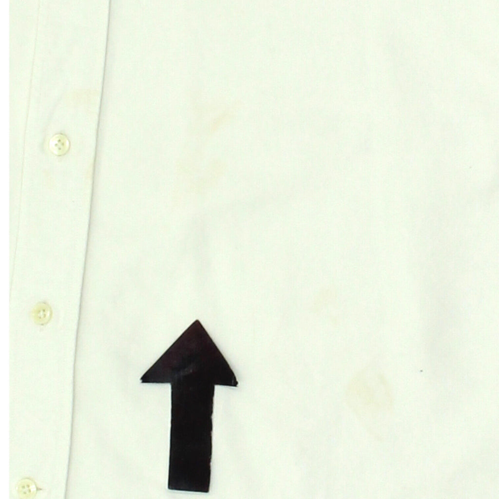 Fay Mens Button Down Collar White Shirt | Vintage High End Designer Formal VTG | Vintage Messina Hembry | Thrift | Second-Hand Messina Hembry | Used Clothing | Messina Hembry 