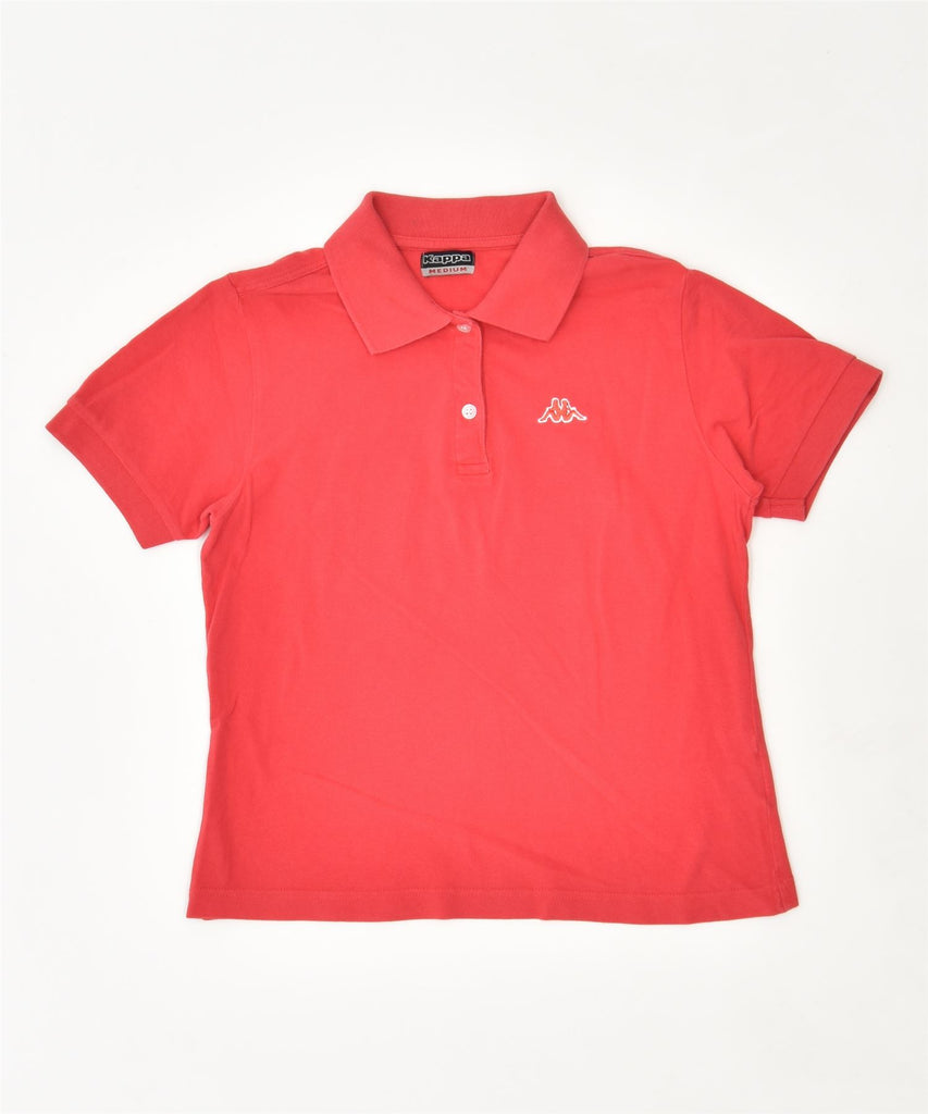 KAPPA Womens Polo Shirt UK 12 Medium Red Cotton | Vintage | Thrift | Second-Hand | Used Clothing | Messina Hembry 