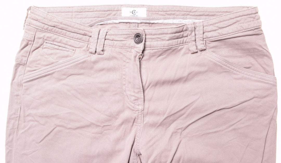 CERRUTI 1881 Womens Chino Trousers W30 L26 Beige Cotton - Second Hand & Vintage Designer Clothing - Messina Hembry