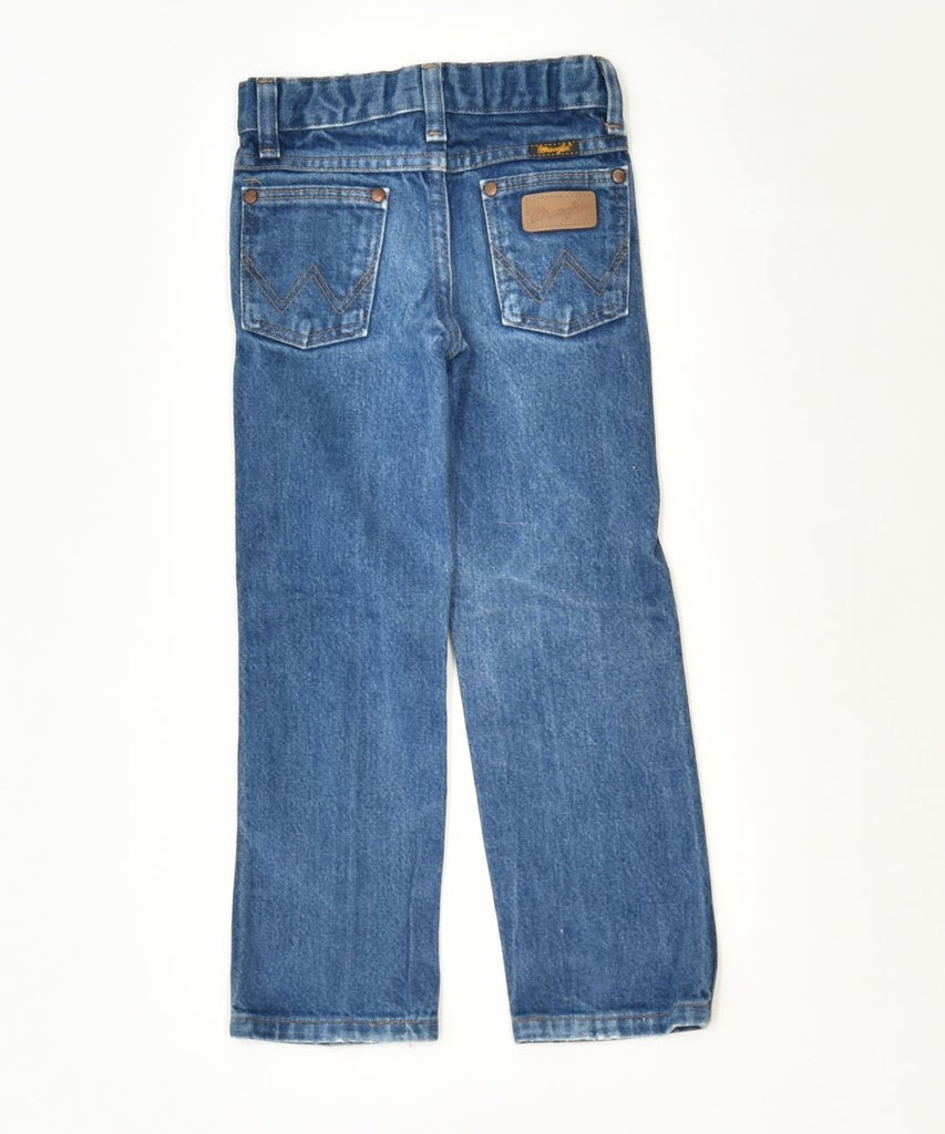 WRANGLER Girls Straight Jeans 4-5 Years W20 L19 Blue Cotton Classic | Vintage | Thrift | Second-Hand | Used Clothing | Messina Hembry 