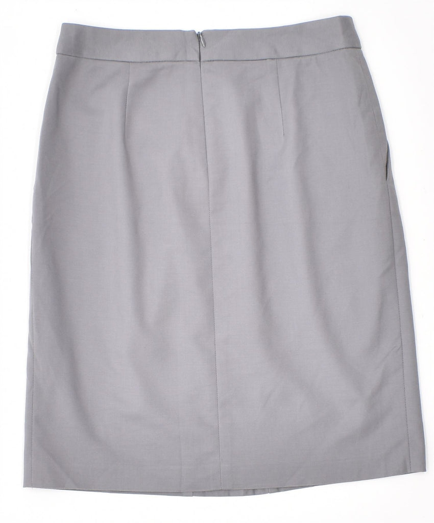 BANANA REPUBLIC Womens Pencil Skirt US 0 XS W28 Grey Cotton | Vintage | Thrift | Second-Hand | Used Clothing | Messina Hembry 