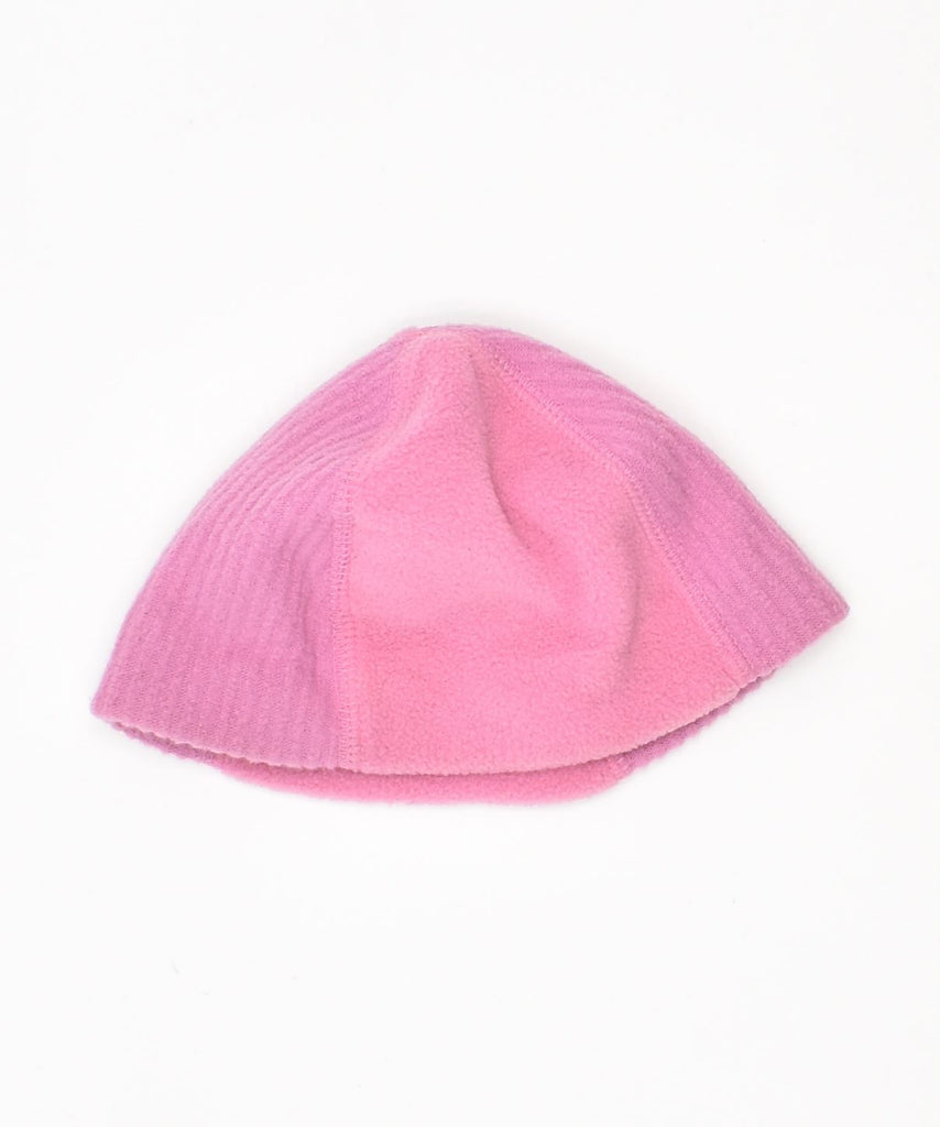 NIKE Girls Fleece Beanie Hat 3-6 Months 2XS Pink Polyester | Vintage | Thrift | Second-Hand | Used Clothing | Messina Hembry 