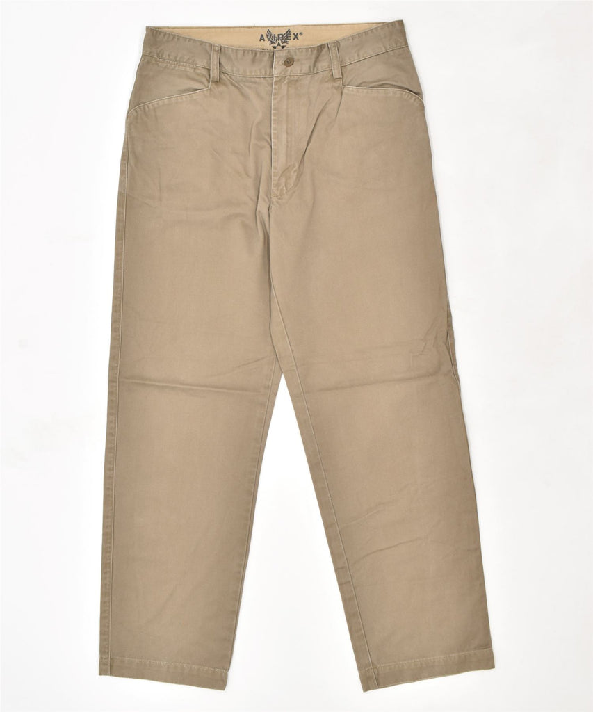 AVIREX Mens Straight Chino Trousers  W31 L29 Brown Cotton | Vintage | Thrift | Second-Hand | Used Clothing | Messina Hembry 