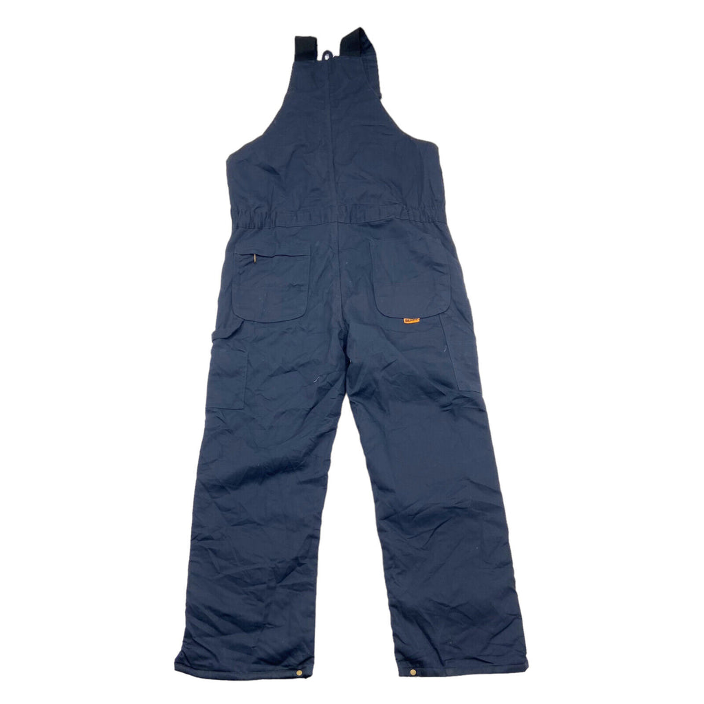 Bernie NTN Navy Blue Quilted Overalls Dungerees | Vintage Builders Workwear VTG | Vintage Messina Hembry | Thrift | Second-Hand Messina Hembry | Used Clothing | Messina Hembry 