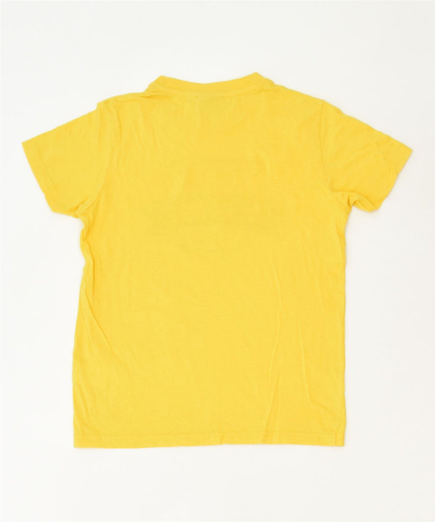 ELLESSE Boys Graphic T-Shirt Top 9-10 Years Yellow Cotton Classic | Vintage | Thrift | Second-Hand | Used Clothing | Messina Hembry 