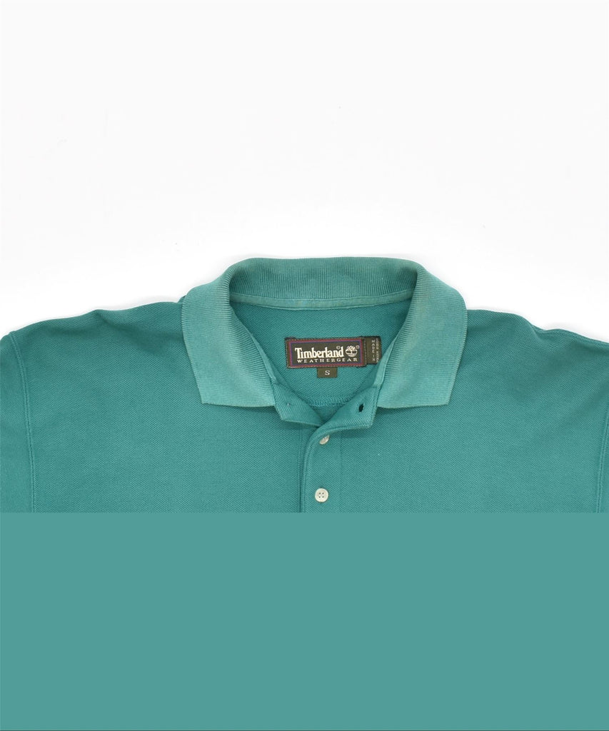 TIMBERLAND Mens Polo Shirt Small Green Cotton | Vintage | Thrift | Second-Hand | Used Clothing | Messina Hembry 