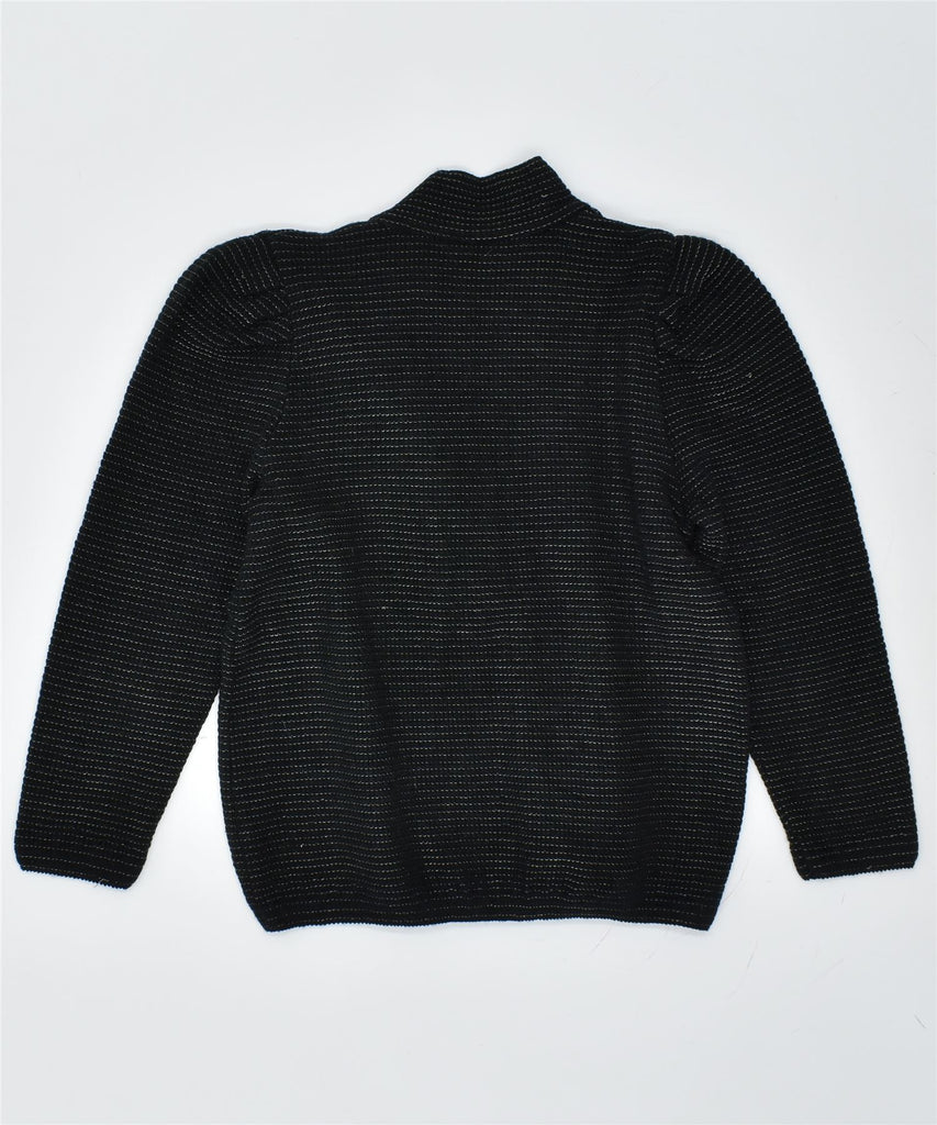 GIONNI LEPRI Womens Turtle Neck Jumper Sweater EU 40 Medium Black Acrylic | Vintage | Thrift | Second-Hand | Used Clothing | Messina Hembry 