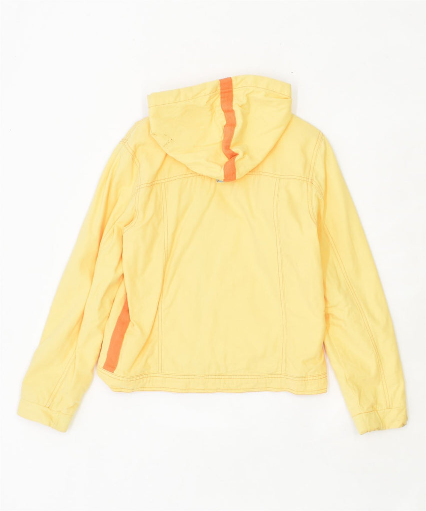 CHAMPION Boys Hooded Windbreaker Jacket 13-14 Years XL Yellow Cotton | Vintage | Thrift | Second-Hand | Used Clothing | Messina Hembry 