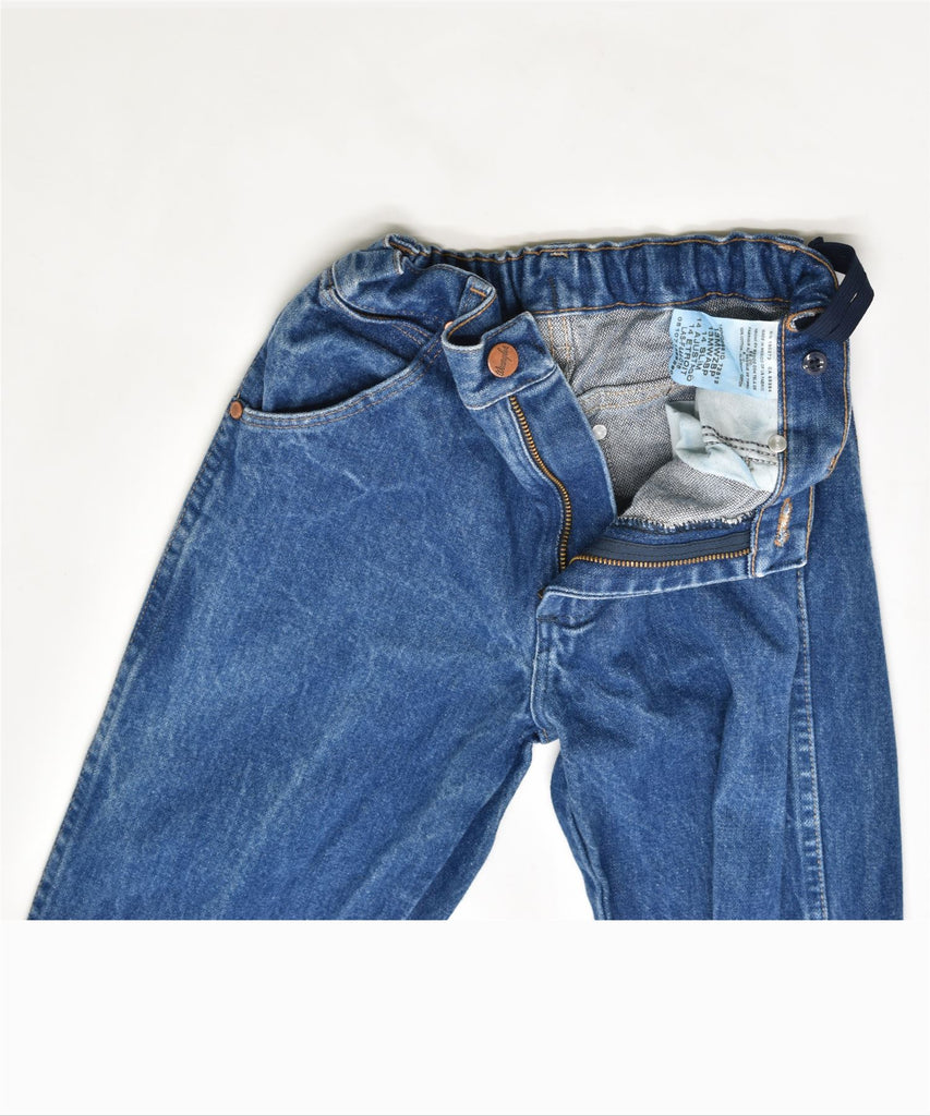 WRANGLER Girls Straight Jeans 13-14 Years W24 L30 Blue Cotton | Vintage | Thrift | Second-Hand | Used Clothing | Messina Hembry 