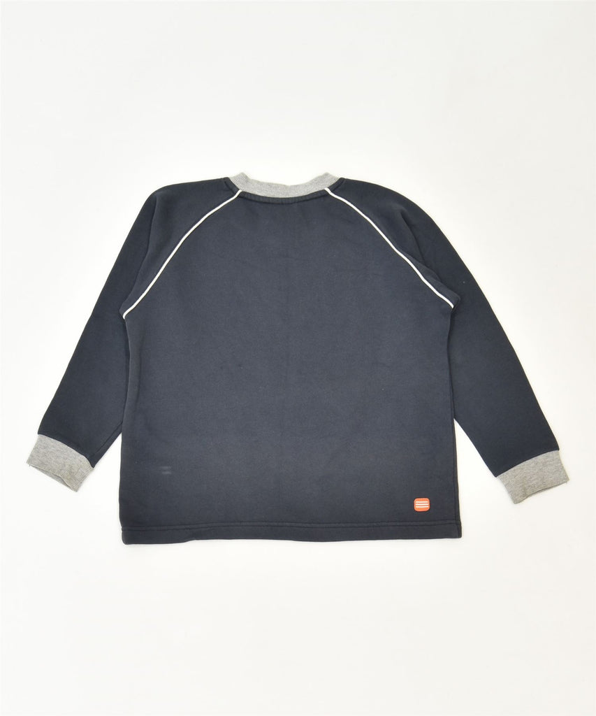 ADIDAS Boys Graphic Sweatshirt Jumper 7-8 Years Navy Blue Cotton Sports | Vintage | Thrift | Second-Hand | Used Clothing | Messina Hembry 