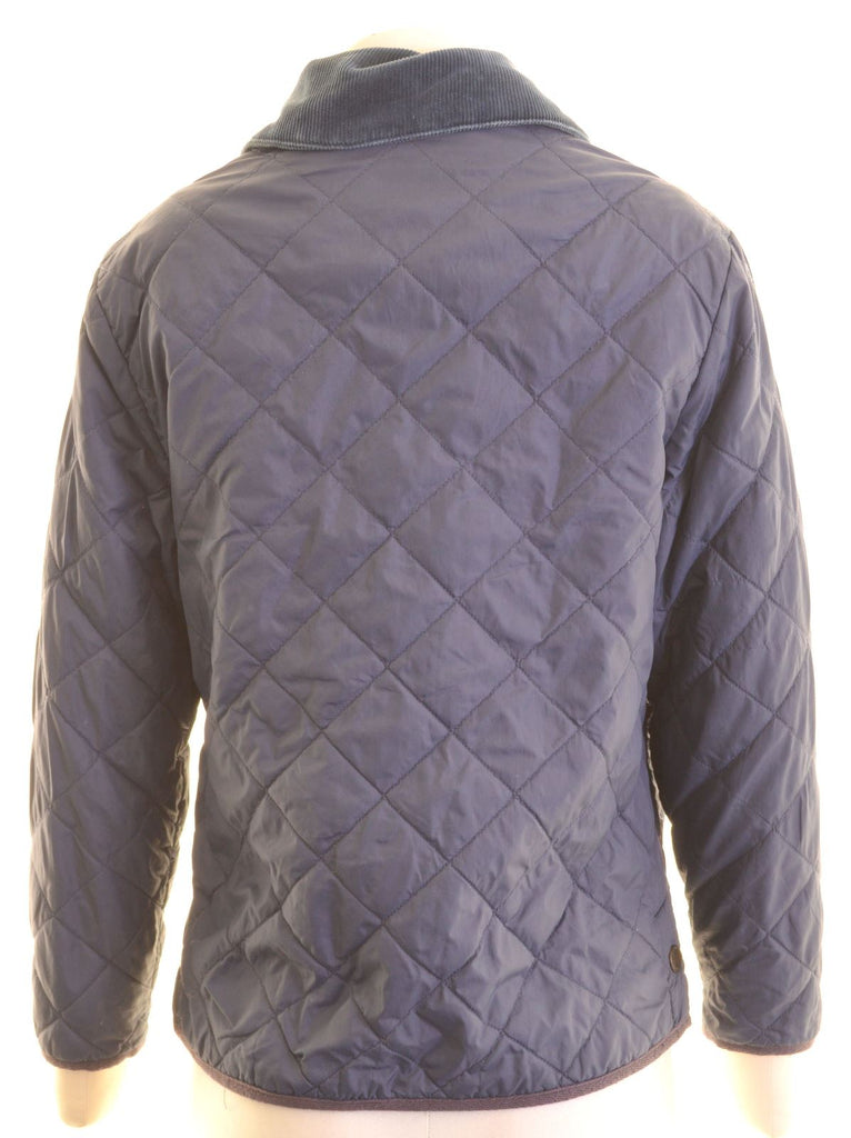 JACK WILLS Womens Harrington Quilted Jacket UK 10 Small Blue Nylon | Vintage | Thrift | Second-Hand | Used Clothing | Messina Hembry 