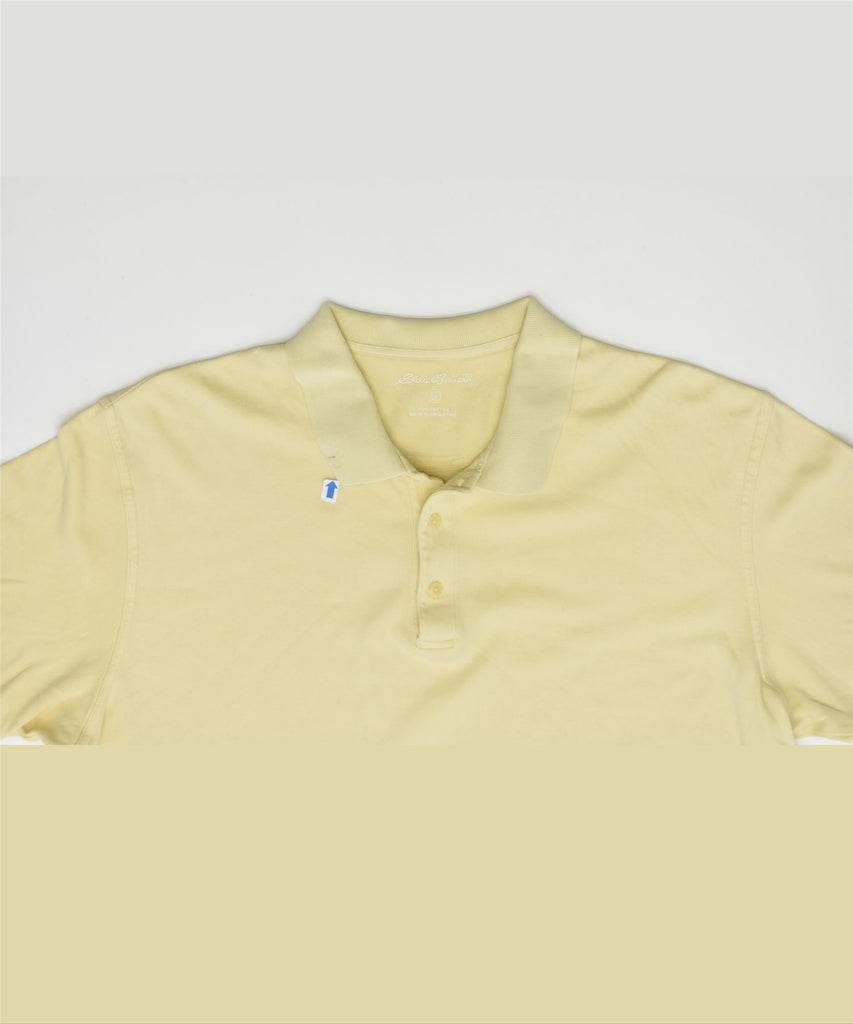 EDDIE BAUER Mens Polo Shirt XL Yellow Cotton | Vintage | Thrift | Second-Hand | Used Clothing | Messina Hembry 