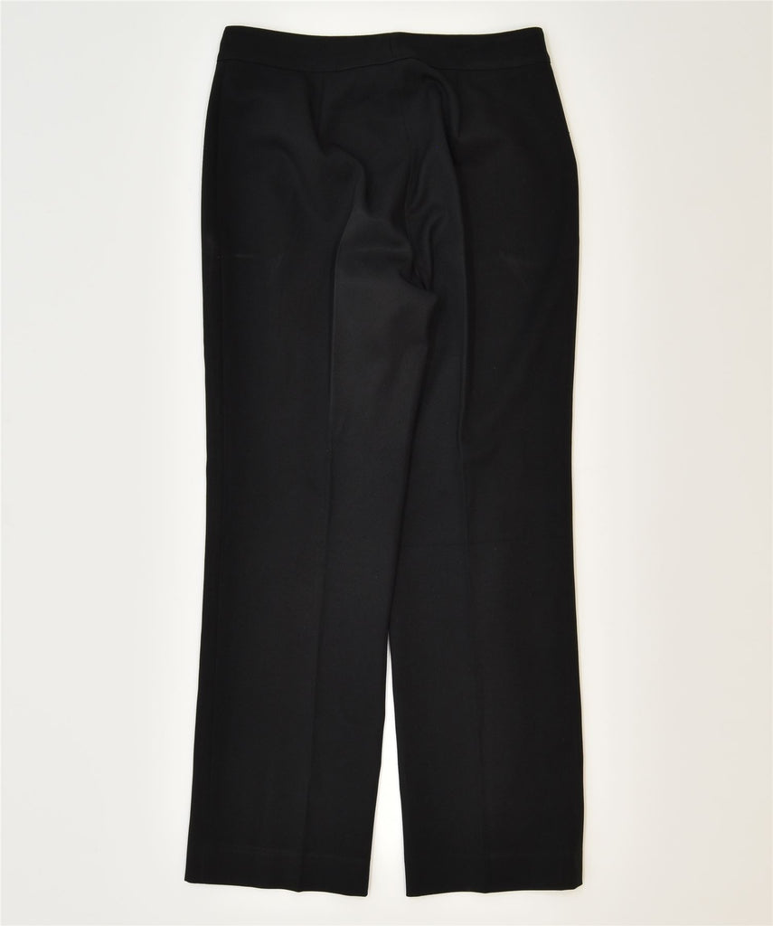 CLUB Womens Straight Casual Trousers W32 L30 Black Polyester Vintage | Vintage | Thrift | Second-Hand | Used Clothing | Messina Hembry 