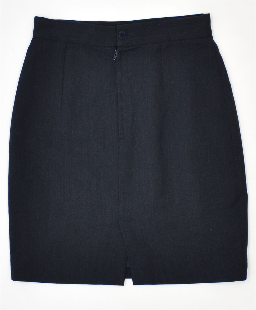 ANDERSON Womens Pencil Skirt IT 42 Medium W28 Navy Blue Wool Vintage | Vintage | Thrift | Second-Hand | Used Clothing | Messina Hembry 