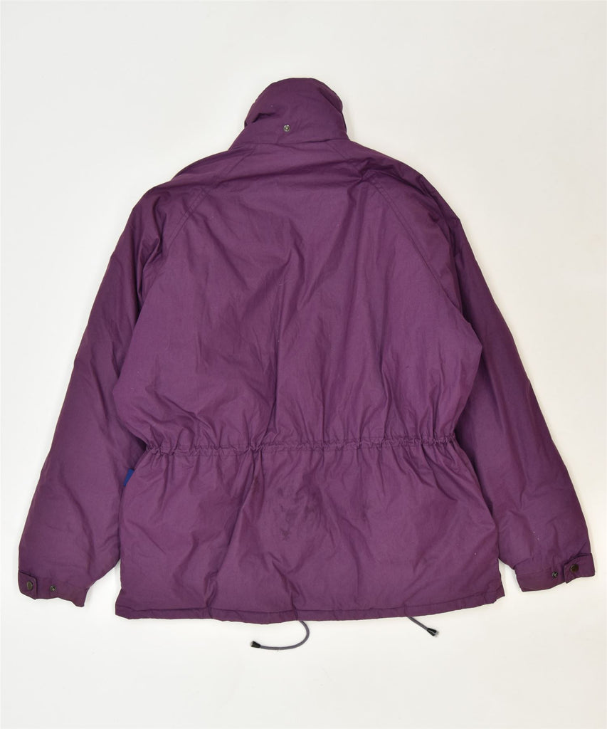 OHO Mens Padded Jacket UK 40 Large Purple Polyester Winter | Vintage | Thrift | Second-Hand | Used Clothing | Messina Hembry 